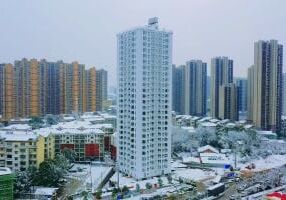 Jindu Residential Tower, un edificio modular de 26 plantas montado por BROAD Sustainable Building en sólo cinco días.