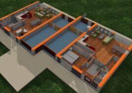 True Modular Buildings Kit Naranja