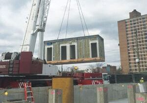 module being craned